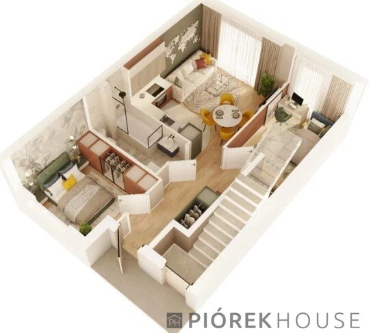 3-pokojowe mieszkanie z ogródkiem w Markach Marki, Stawowa  48m2 Foto 1