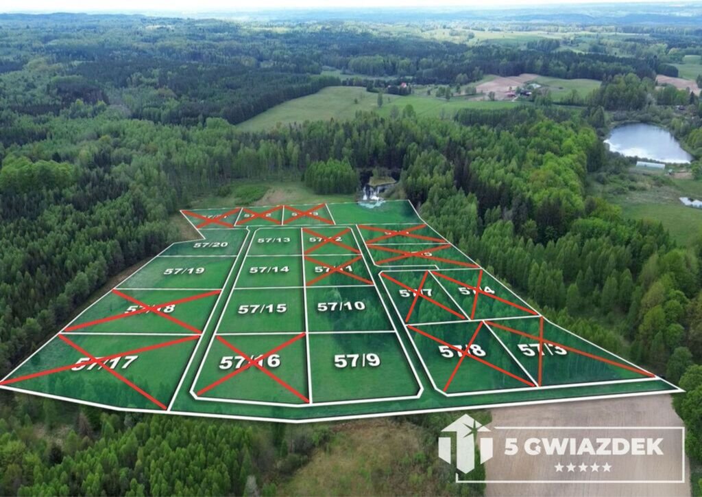 Zapraszam do zakupu malowniczej działki 3041 m² w Kusowie Kusowo  3 041m2 Foto 1