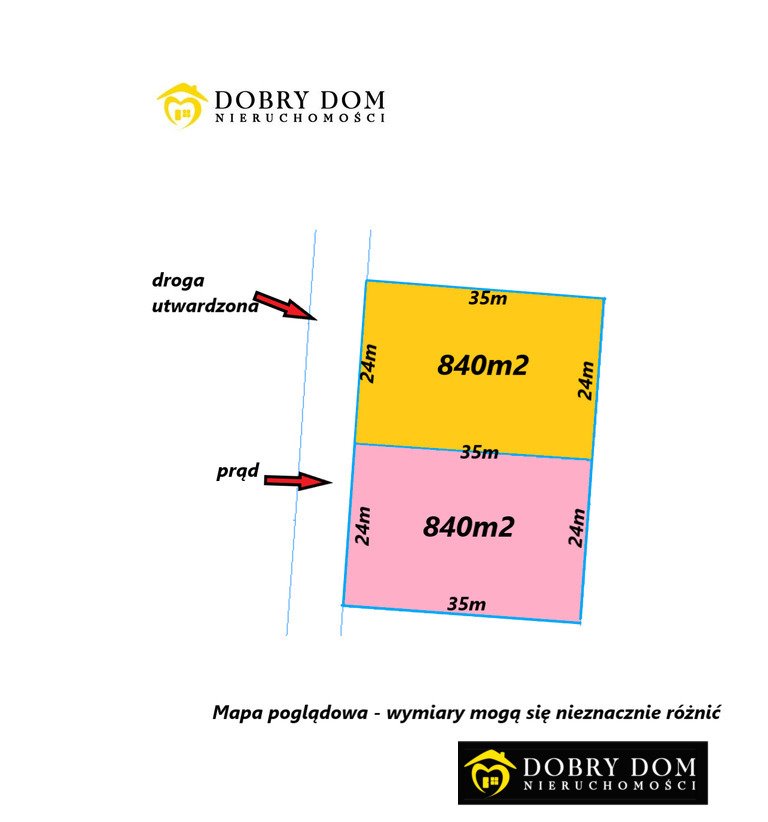Atrakcyjna działka 838 m² w Halickich, las, media, 15 min do miasta Halickie  838m2 Foto 1