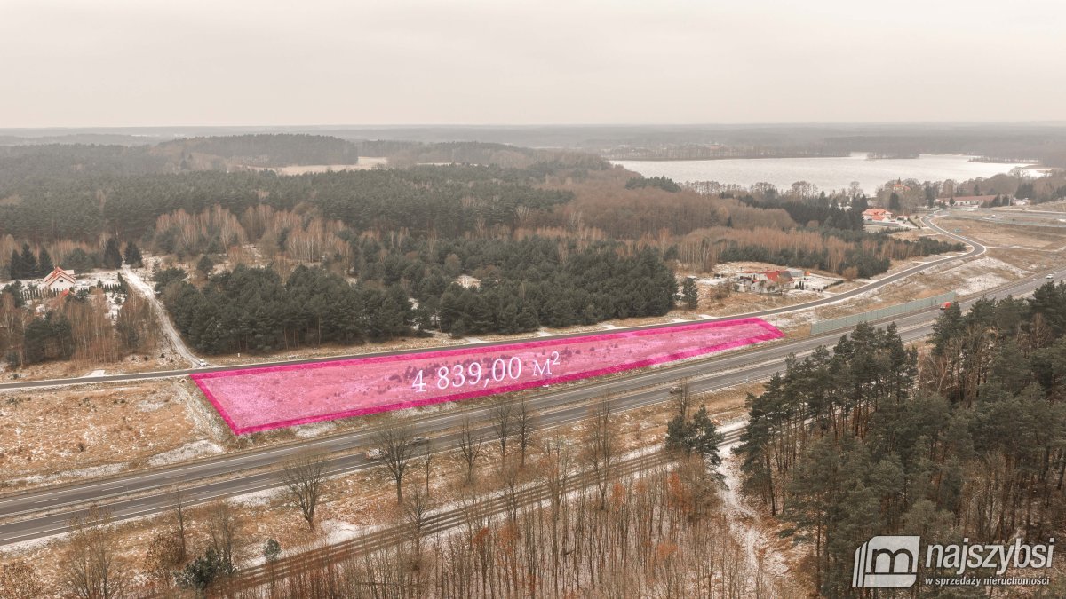 Działka rolna 4,8 ha przy drodze krajowej nr 3 - zapraszam Przybiernów  4 839m2 Foto 1