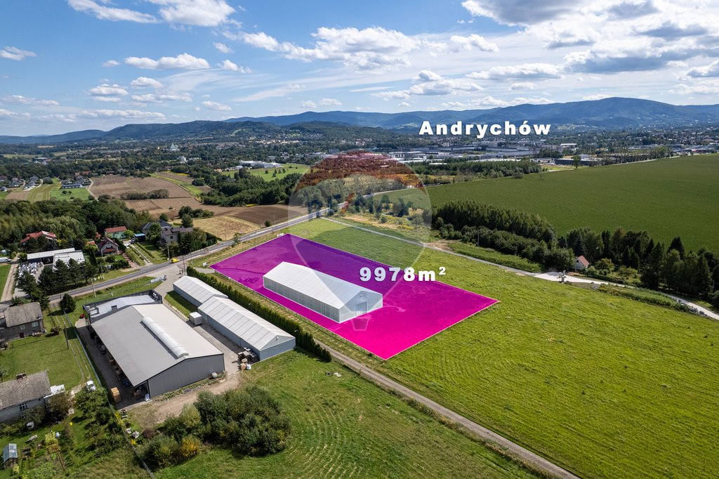 Działka 1 ha z halą, plan rozbudowy, inwestycja Wieprz, Biała Droga  9 978m2 Foto 1