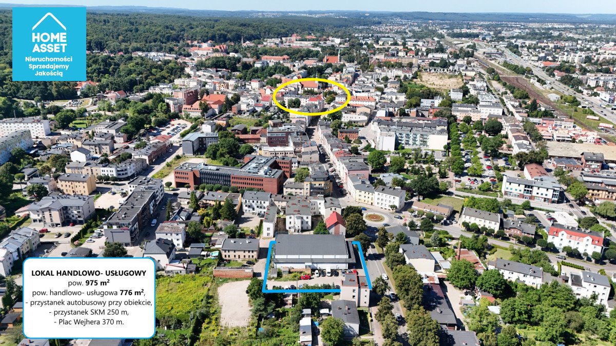 Zapraszam do wynajmu dużego lokalu handlowego 975 m² w centrum Wejherowa Wejherowo, 12 Marca  975m2 Foto 1
