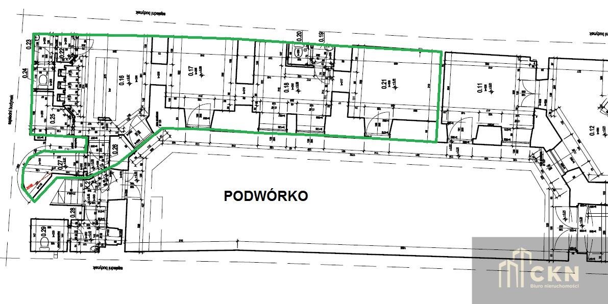 Lokal użytkowy na wynajem Kraków, Stare Miasto, Sławkowska  59m2 Foto 1