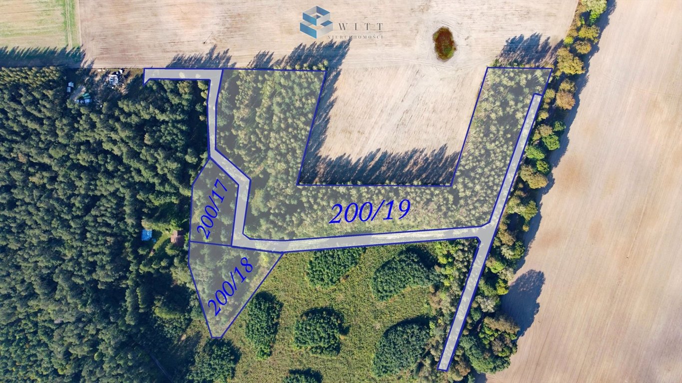 Działka budowlana na sprzedaż Mokiny  1 502m2 Foto 4