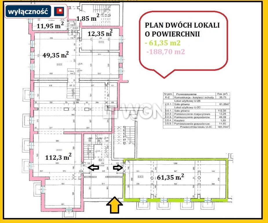 Lokal użytkowy na sprzedaż Ełk, Centrum  189m2 Foto 10