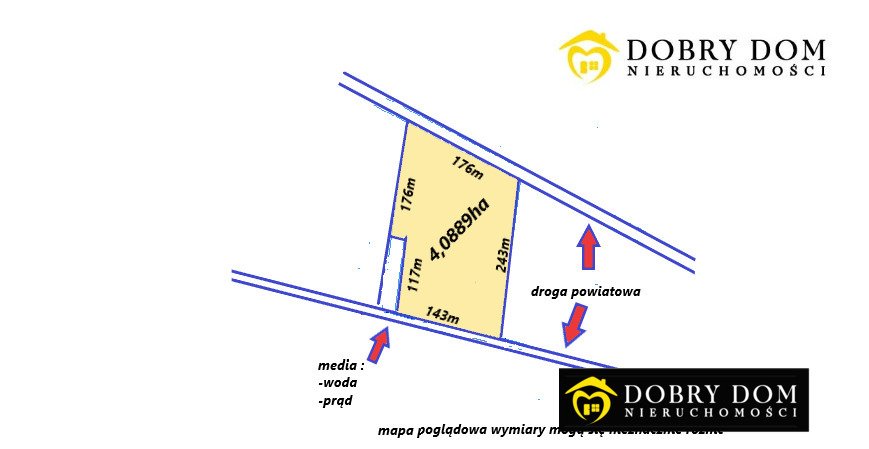 Działka 40 889 m² z mediami, podział na 4 części, blisko Białegostoku Zawyki  40 889m2 Foto 1