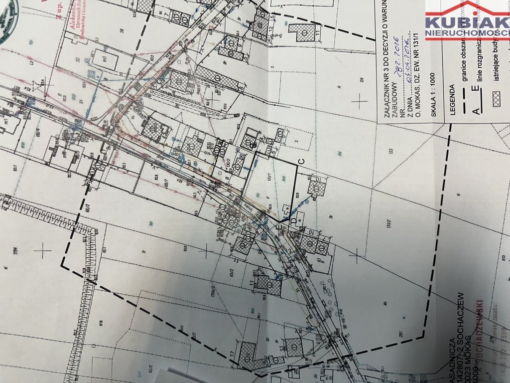 Do sprzedania działka budowlana 1270 m² z mediami i lasem Mokas  1 270m2 Foto 1
