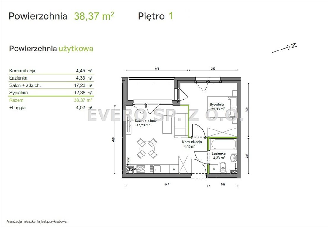 Mieszkanie dwupokojowe na sprzedaż Wrocław, Krzyki, Ołtaszyn, OŁTASZYN-2 POKOJE-GOTOWE DO ODBIORU  38m2 Foto 4