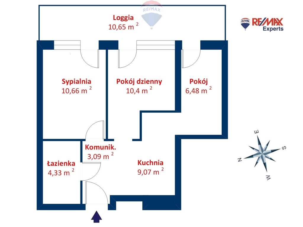 Mieszkanie trzypokojowe na sprzedaż Poznań, Ogrody, Ogrody, Zofii Nałkowskiej  44m2 Foto 2