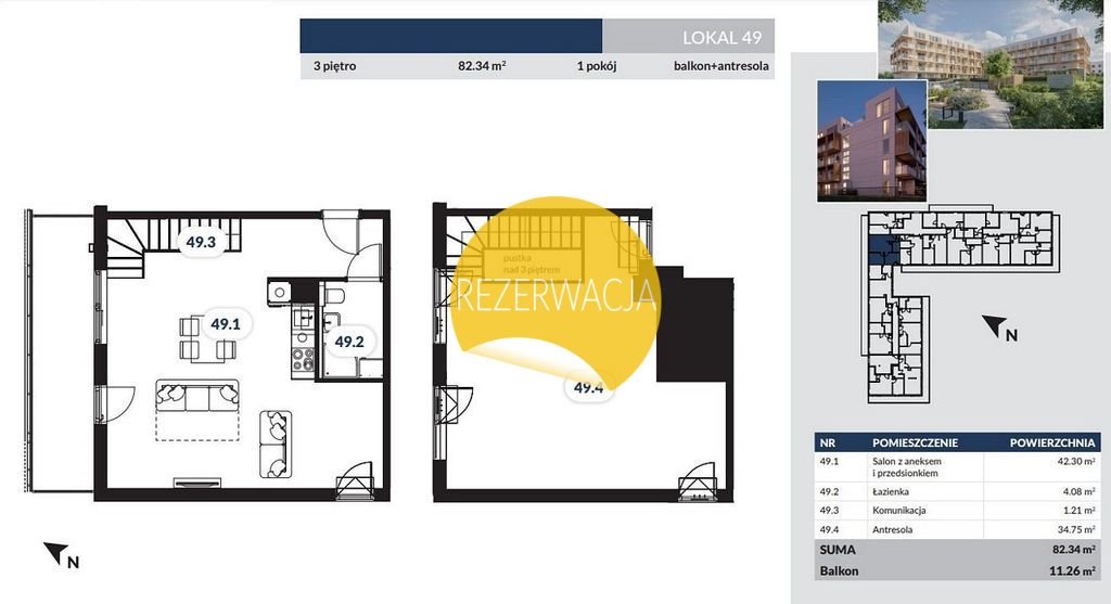 Mieszkanie dwupokojowe na sprzedaż Hel, Żeromskiego  84m2 Foto 3