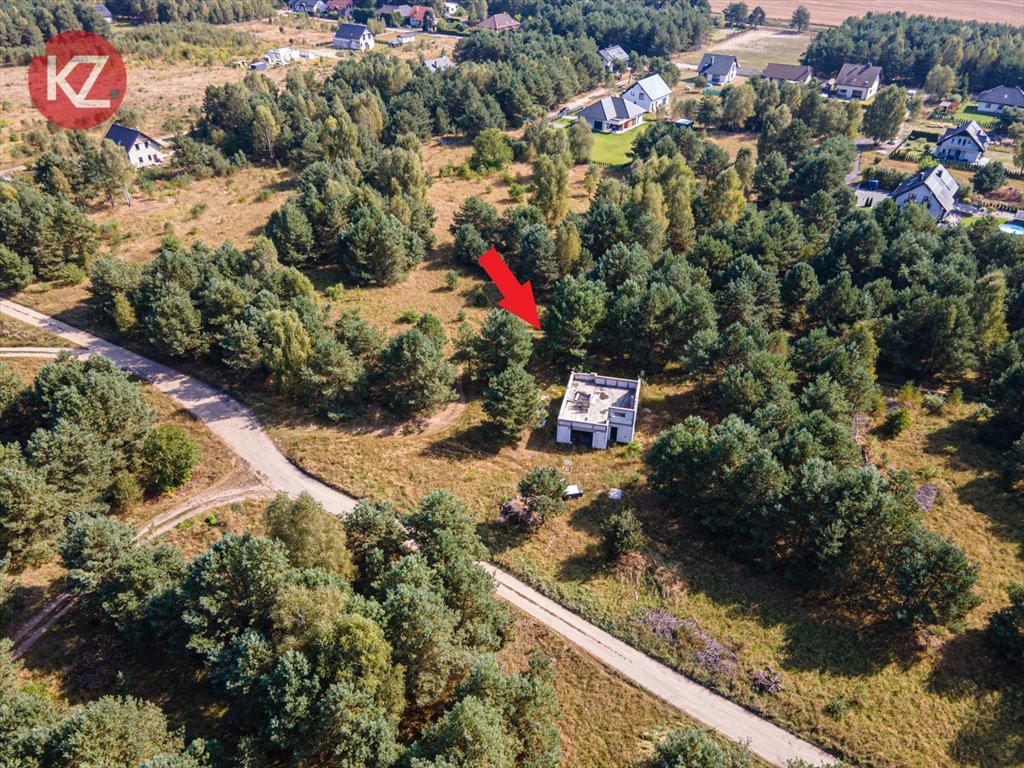Działka budowlana 547 m² z rozpoczętą budową w Skórce Skórka  547m2 Foto 1
