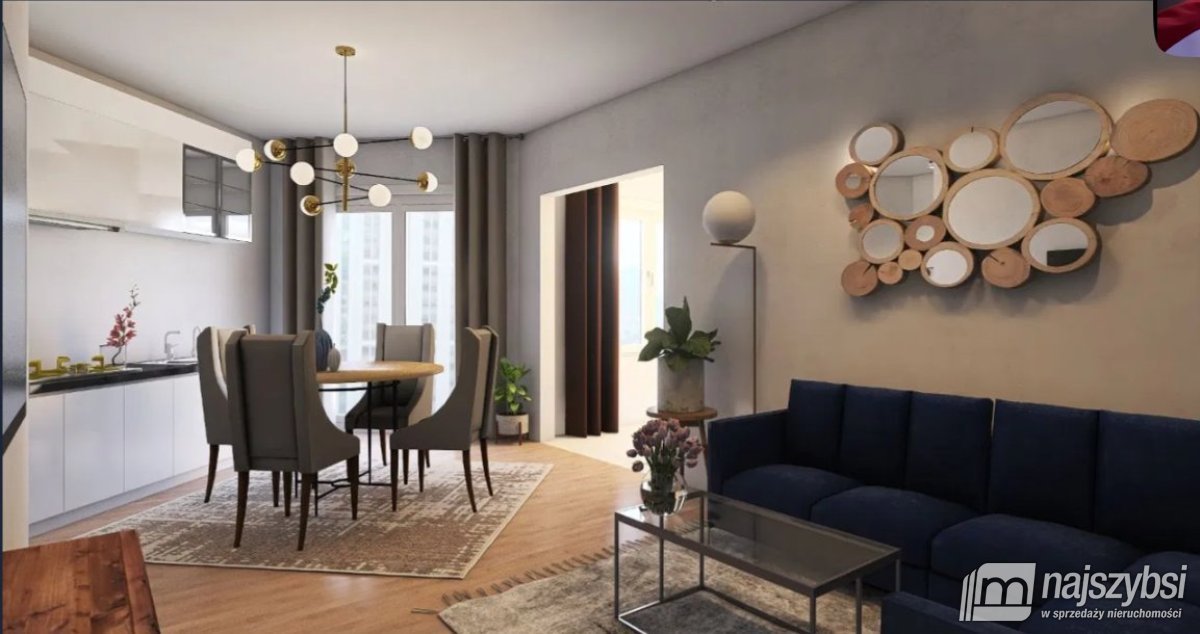 Mieszkanie trzypokojowe na sprzedaż Kołobrzeg, Port  52m2 Foto 1