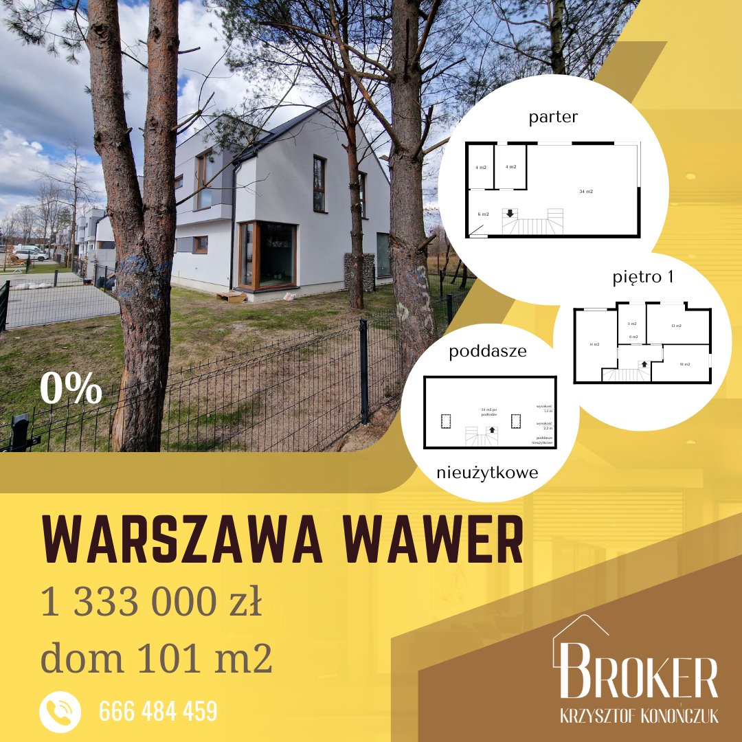 Dom na sprzedaż Warszawa, Wawer, Radość  101m2 Foto 1