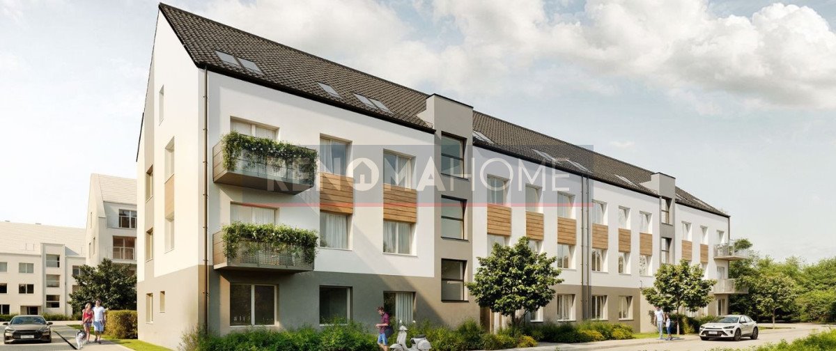 Nowoczesne mieszkanie 42,7 m² z balkonem, ogrzewaniem z kotłowni Krzeptów  43m2 Foto 1