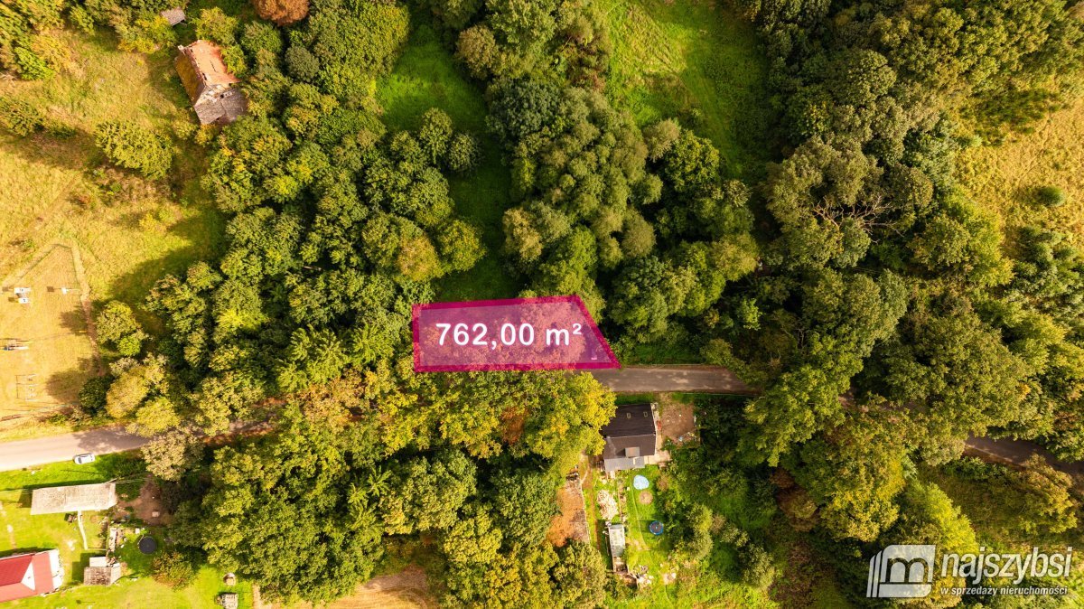 Uzbrojona działka z projektem domu - Sosnowo 762 m² Resko, Sosnowo  762m2 Foto 1