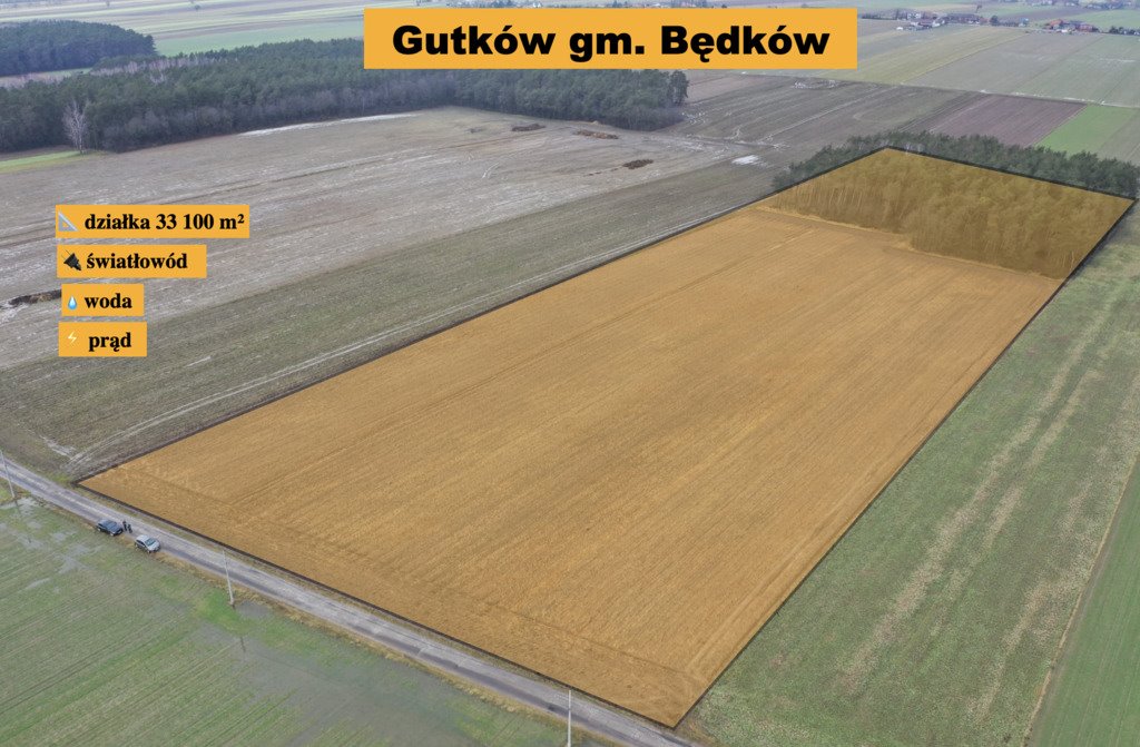 3,31 ha LAS i W-Z-idealne miejsce na twoje ranczo! Gutków  33 100m2 Foto 1