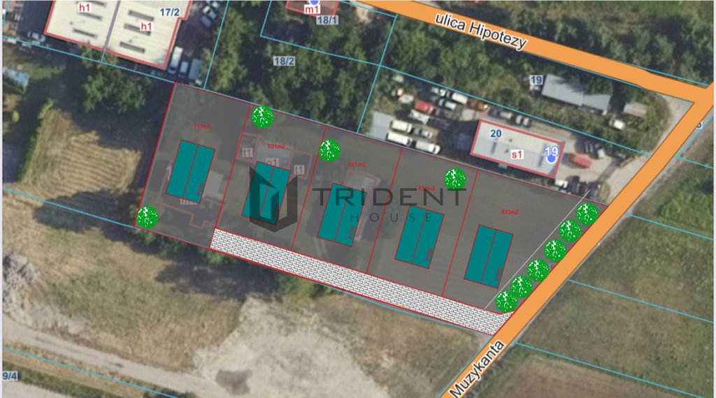 Działka pod 5 domów w Włochach, 3854 m2, media, plan rozbiórki Warszawa, Włochy  3 854m2 Foto 1