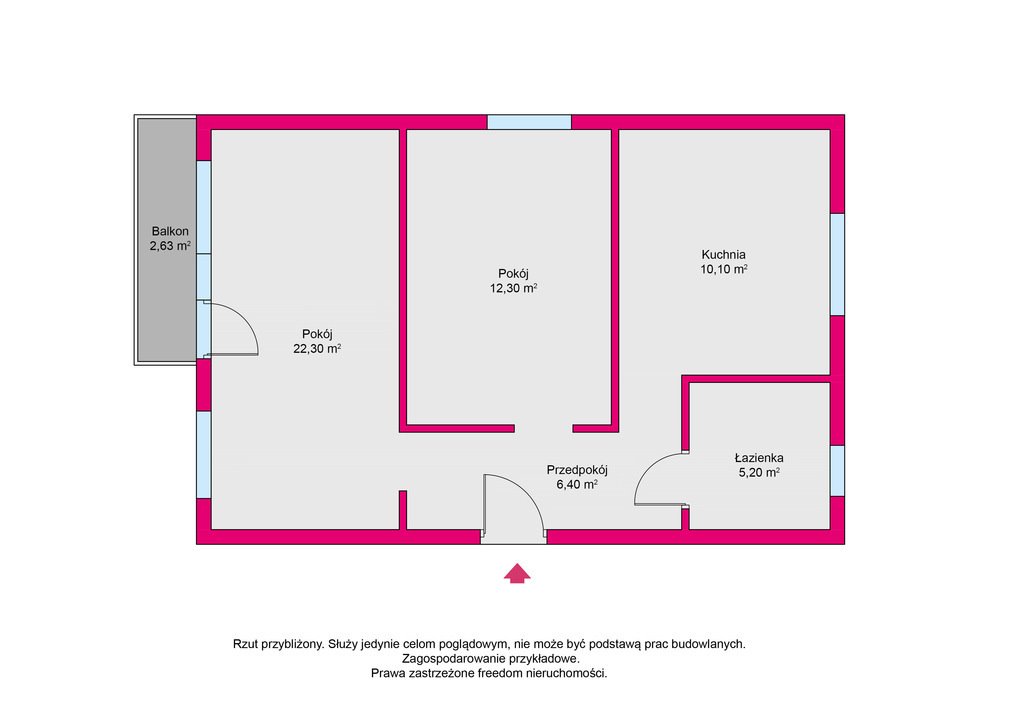 Mieszkanie dwupokojowe na sprzedaż Mrągowo, Osiedle Nikutowo  61m2 Foto 1