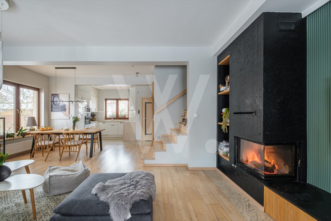 Dom bliźniak z ogrodem, kominkiem i wysokim standardem Banino, Cynamonowa  134m2 Foto 1