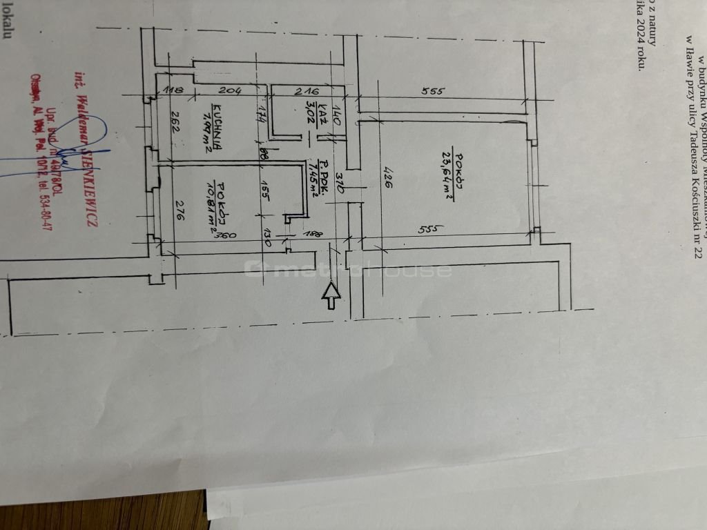 Mieszkanie trzypokojowe na sprzedaż Iława, Centrum, Kościuszki  53m2 Foto 13