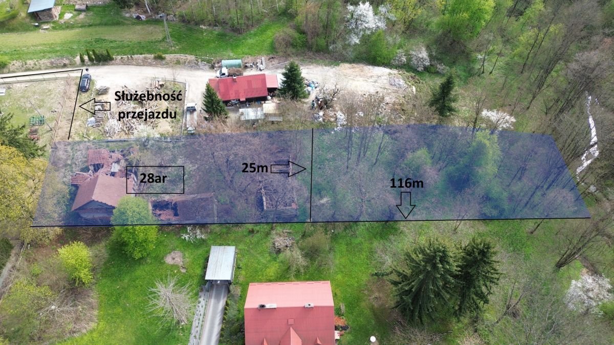 Na sprzedaż działka 28 ar z domem i potencjałem inwestycyjnym Trzciana  2 800m2 Foto 1