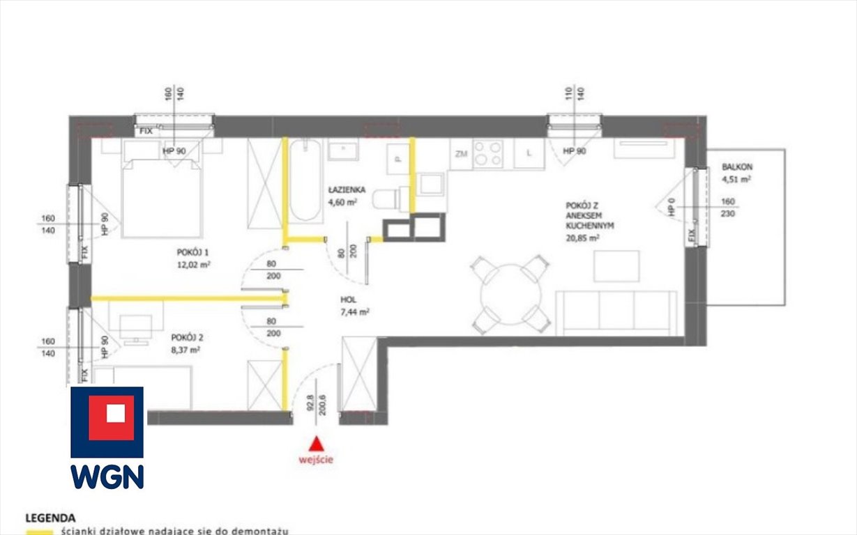 Zapraszam do obejrzenia mieszkania 53 m² w Warszawie Ursus Warszawa, Ursus, Henryka II Pobożnego  53m2 Foto 1