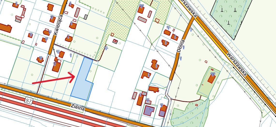 Działka budowlana na sprzedaż Kazuń Nowy, Kazuń Nowy, Zielna  2 500m2 Foto 1