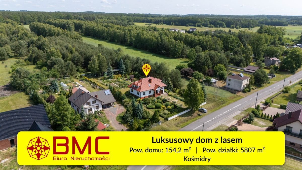 Luksusowy dom 255 m² z pracownią i lasem w Kośmidrach Kośmidry, Lubliniecka  255m2 Foto 1