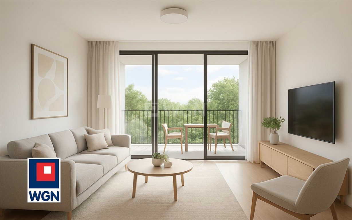 Nowoczesne 3-pokojowe mieszkanie z balkonem (44,36 m²) w Wrotkowie Lublin, Wrotków, Zemborzycka  44m2 Foto 1