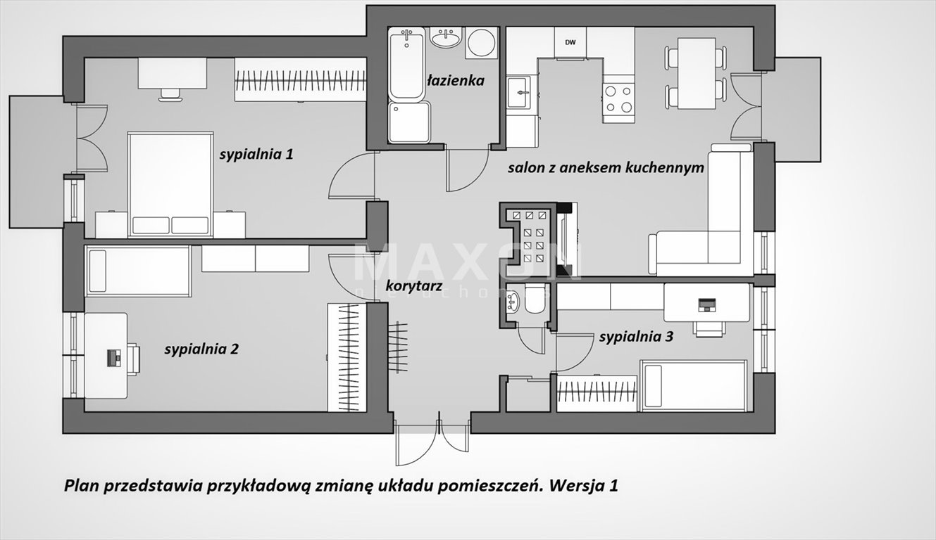 Mieszkanie trzypokojowe na sprzedaż Warszawa, Mokotów, ul. św. Andrzeja Boboli  92m2 Foto 24