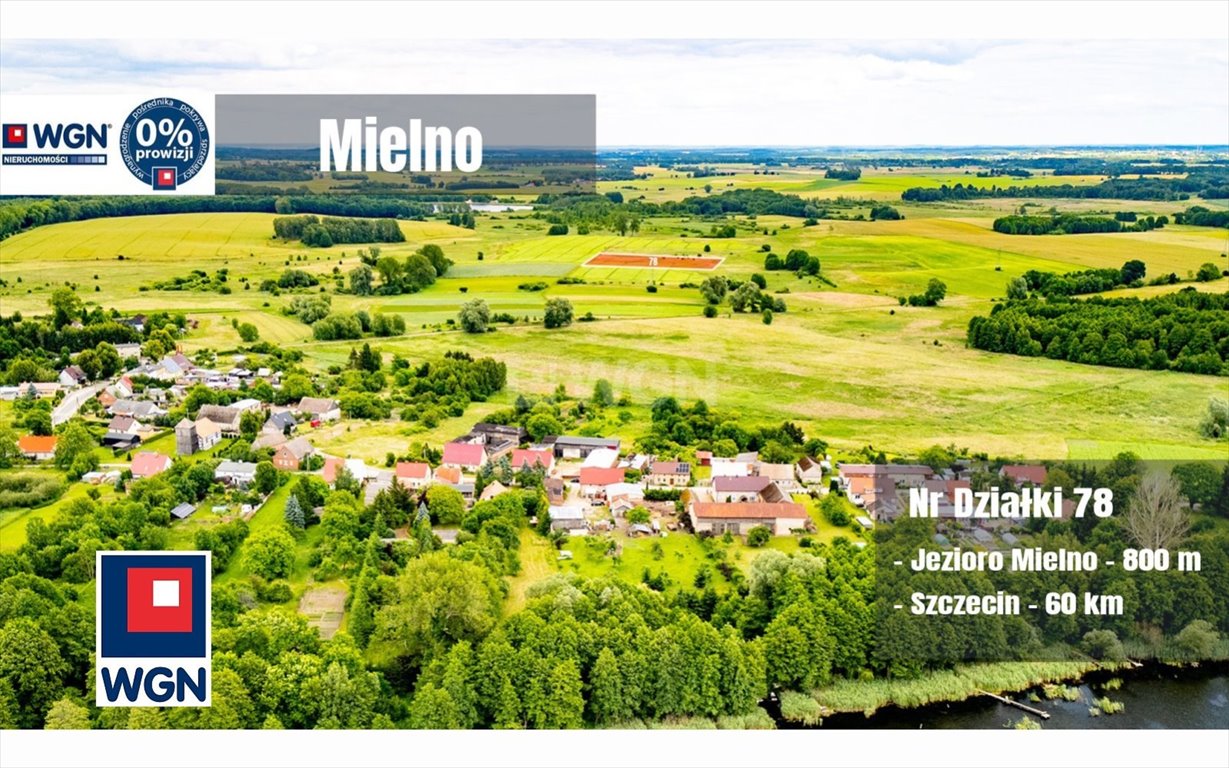 Działka 2500 m² blisko jeziora Mielno – cisza i natura Mielno, Mielno  2 500m2 Foto 1