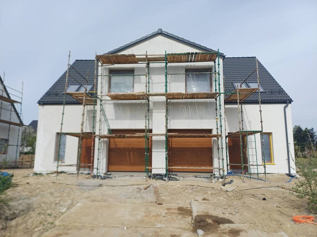 Nowoczesny bliźniak 117 m2 z garażem i dużą działką Łapino Kartuskie, Krokusowa  117m2 Foto 1