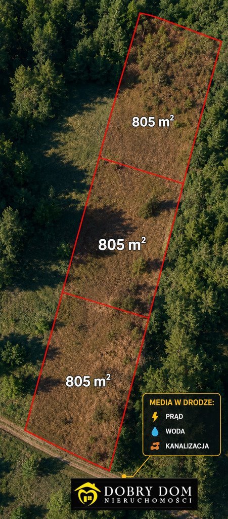 Na sprzedaż działka 805 m² w Siemianówce blisko Zalewu Siemianówka  805m2 Foto 1