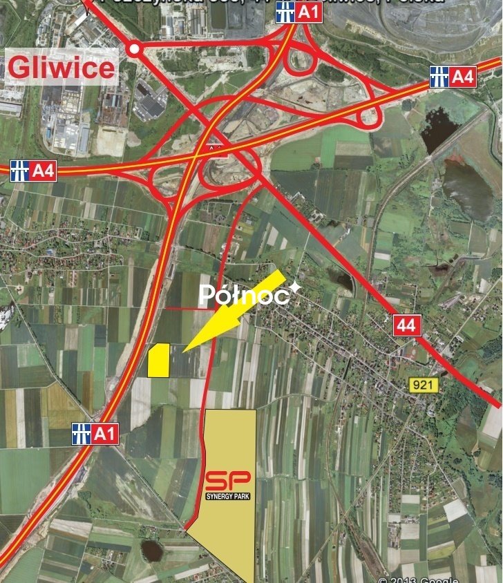 Działka inwestycyjna 3,5 ha przy węźle A1/A4 z możliwością zabudowy Gliwice, Sośnica, Graniczna  35 872m2 Foto 1