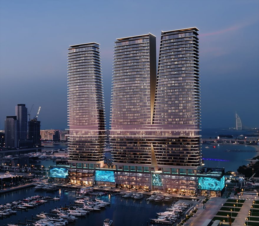 Luksusowy apartament 3 pok. z widokiem na morze, Dubai Harbour Zjednoczone Emiraty Arabskie, Dubai Harbour, Dubai Harbour, Dubai Harbour, Dubaj  260m2 Foto 1