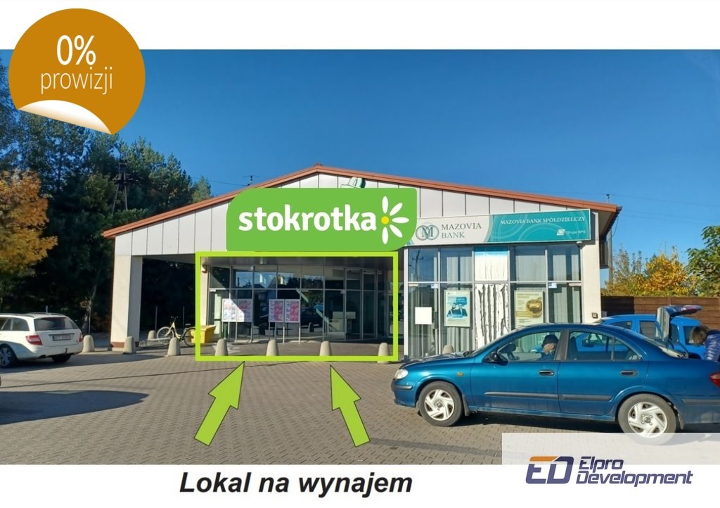 Lokal usługowy 42 m² przy głównej ulicy, duże witryny zapraszam Sobienie-Jeziory, Piwonińska  42m2 Foto 1