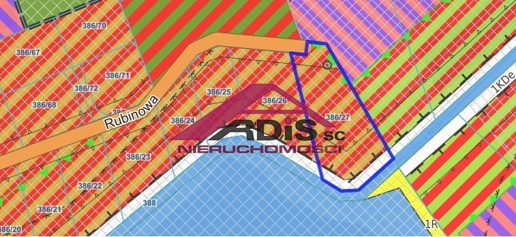 Działka budowlana 2453 m² w Ruscu, MPZP, blisko Nadarzyna Rusiec, Rubinowa  2 453m2 Foto 1