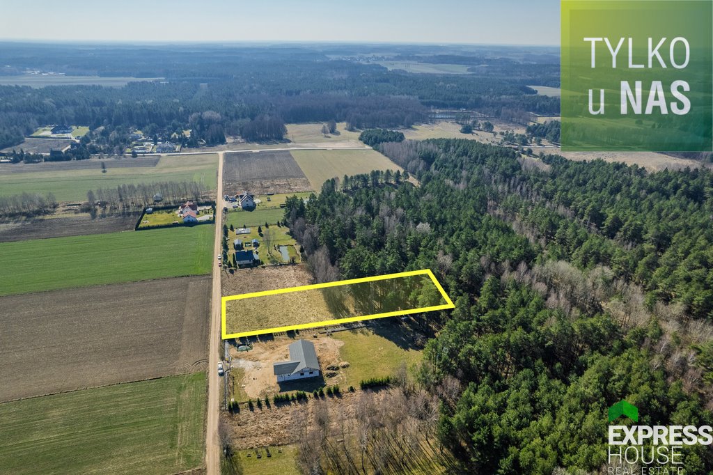 Działka 4504 m² z lasem i dostępem do mediów w Kudryczem Kudrycze  4 504m2 Foto 1