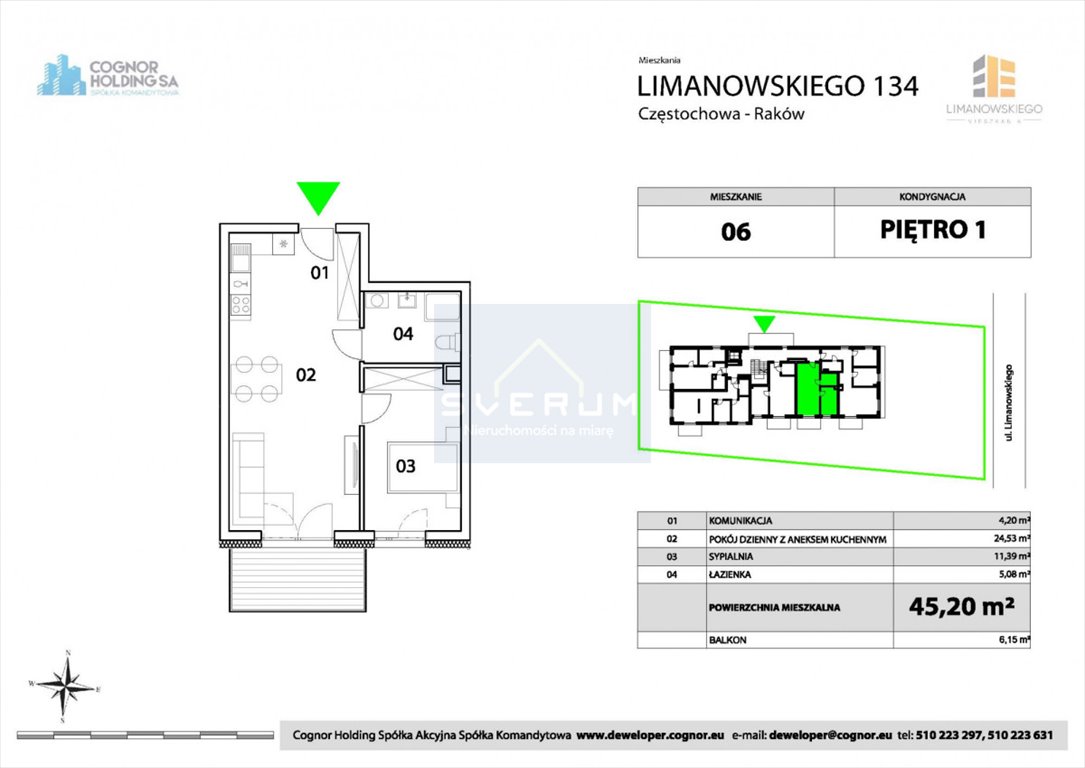 Mieszkanie dwupokojowe na sprzedaż Częstochowa, Raków  45m2 Foto 2