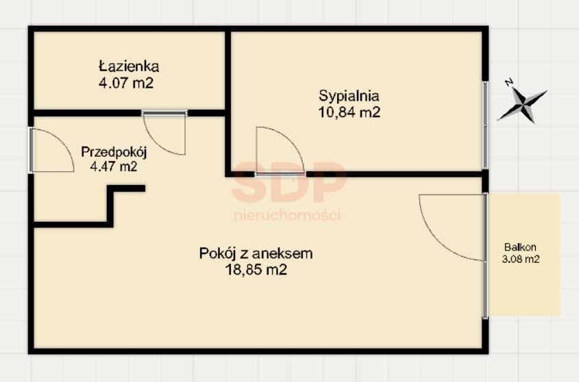 Mieszkanie dwupokojowe na sprzedaż Wrocław, Stare Miasto, Stare Miasto, Kościuszki  38m2 Foto 6