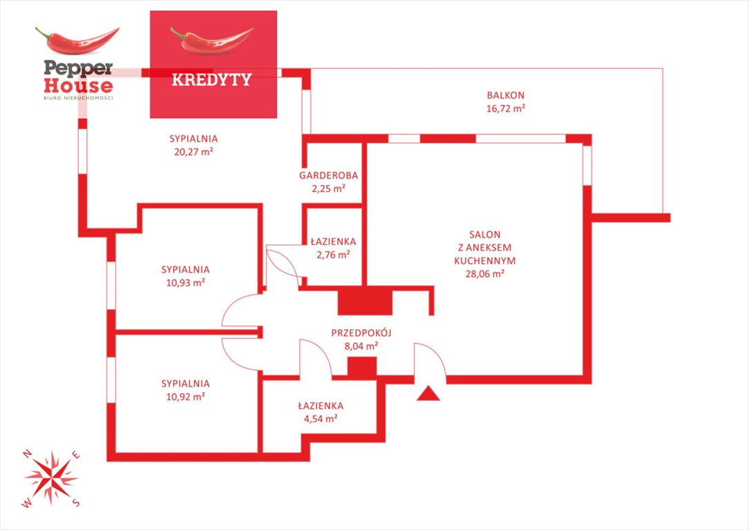 Do sprzedania przestronne mieszkanie 87,87 m² w nowoczesnym osiedlu Brzeźno Gdańsk, Brzeźno, Bogumiła Kobieli  88m2 Foto 1