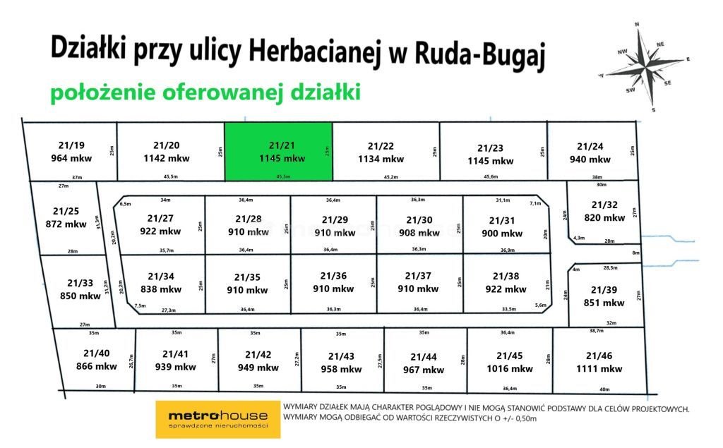 Działka inna na sprzedaż Ruda-Bugaj, Herbaciana  1 145m2 Foto 6