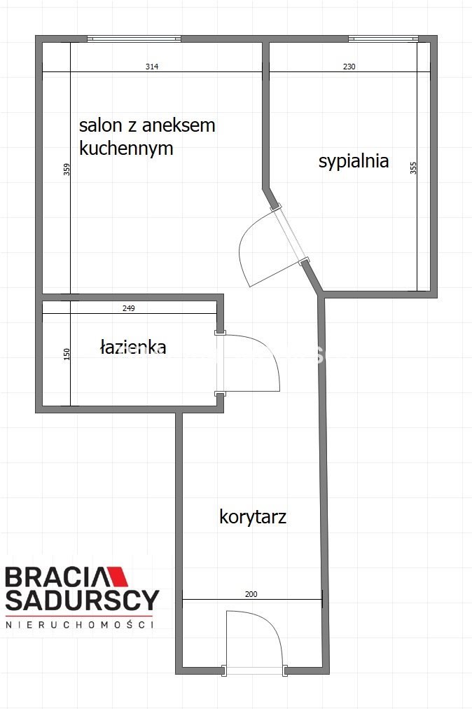 Mieszkanie dwupokojowe na wynajem Kraków, Krowodrza, Azory, Zygmuntowska  35m2 Foto 3