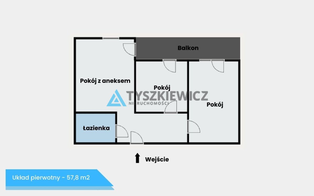 Mieszkanie dwupokojowe na sprzedaż Gdańsk, Jasień, Kartuska  58m2 Foto 10