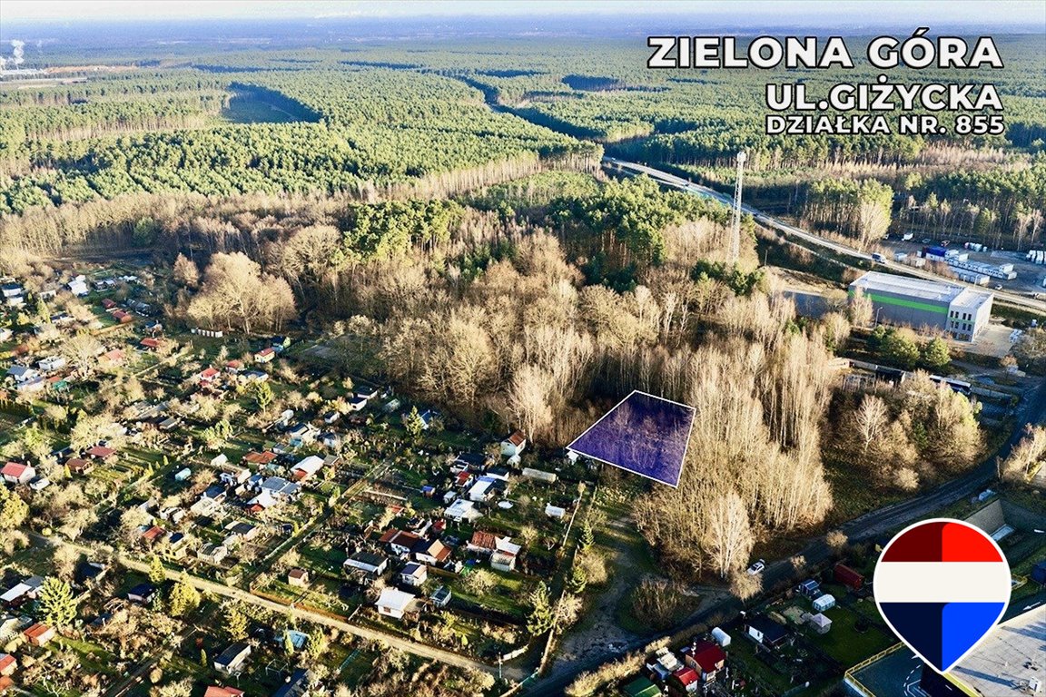 Działka 970 m² pod dom i usługi, świetna lokalizacja Zielona Góra, Szosa Kisielińska  970m2 Foto 1