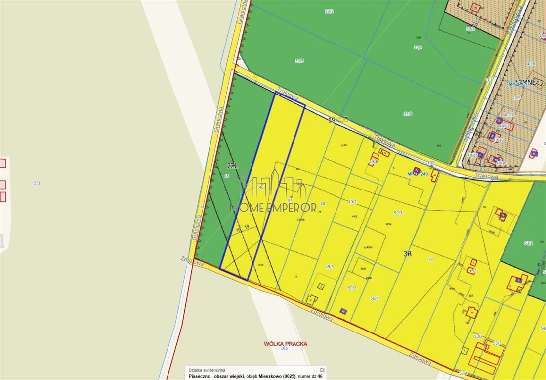 Działka rolna 7 734 m² - media w pobliżu - brak zabudowy Mieszkowo, Traktowa  7 734m2 Foto 1