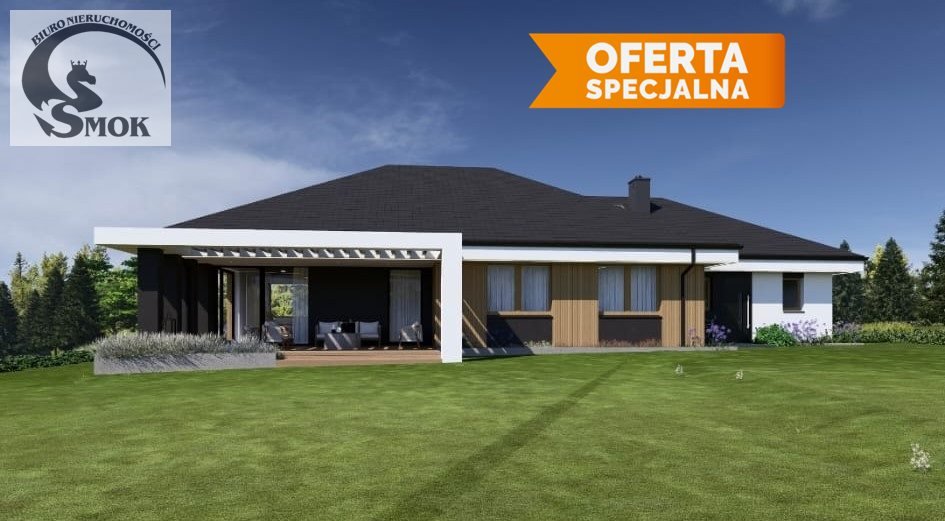 Nowoczesny dom 195 m2 z widokiem, stan surowy zamknięty Głęboka  195m2 Foto 1