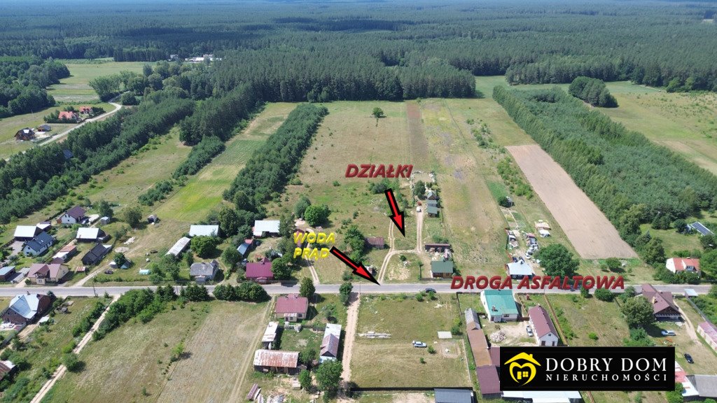 Działka budowlana 1000 m² z mediami, 1500 m od jeziora Serwy  1 000m2 Foto 1