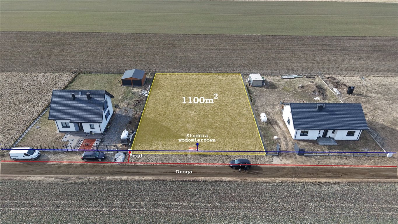 Działka 1100 m² w Arcelinie – spokojna okolica, media, blisko Płońska Arcelin  1 100m2 Foto 1