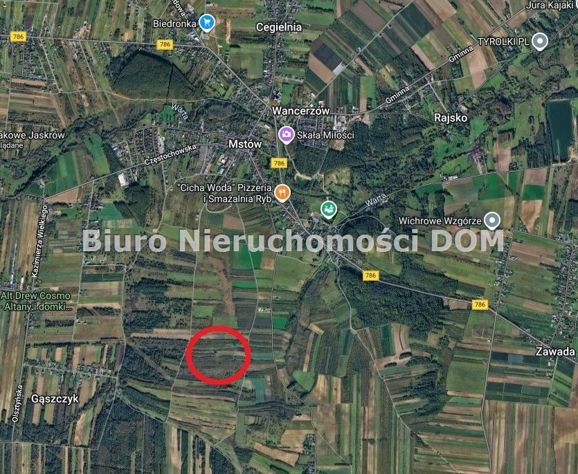 Działka rolna 4860 m² z wysoką jakością gleb i dostępem Mstów  4 860m2 Foto 1